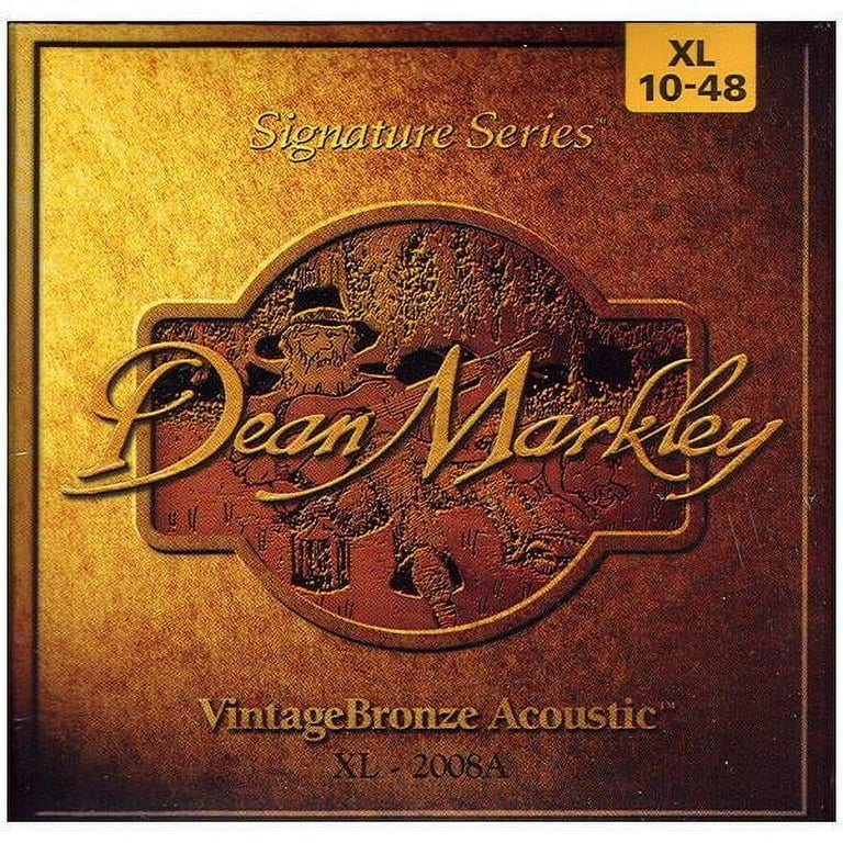 Dean Markley 2008A Vintage Bronze XL Acoustic Guitar Strings 10