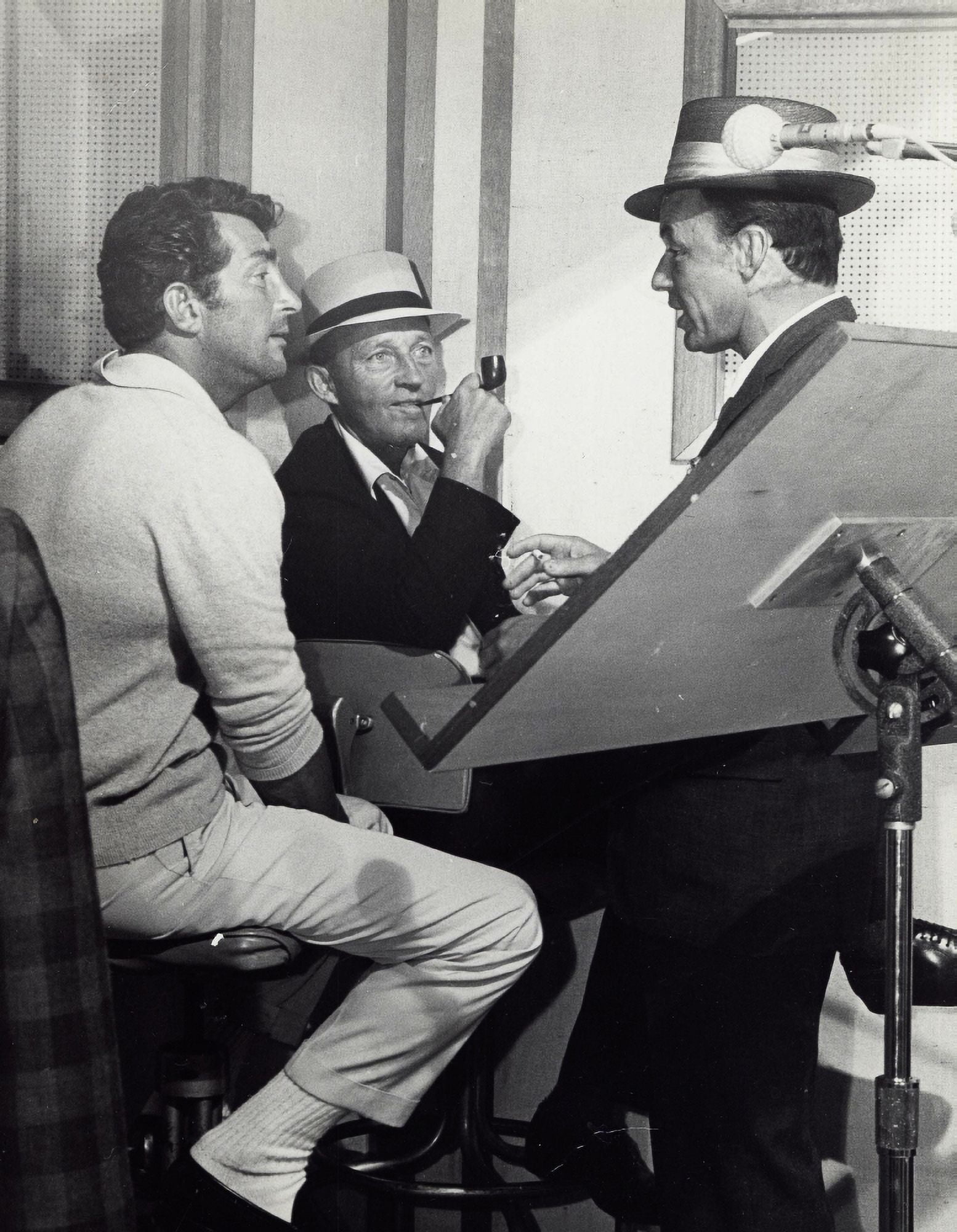 Dean Martin, Bing Crosby and Frank Sinatra in a studio Photo Print (24 x  30) - Walmart.com, image size:1554x2000