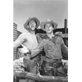 thumbnail image 1 of Dean Martin & Ricky Nelson 24x36 Poster on set Rio Bravo singing, 1 of 1
