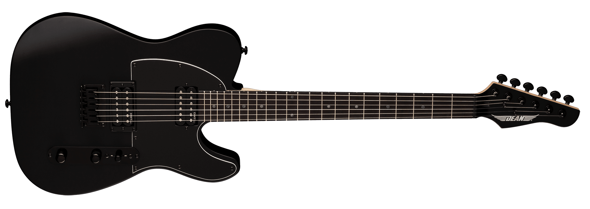 DEAN GUITARS Dean NashVegas Hum Hum Electric Guitar - Black Satin