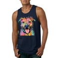 thumbnail image 1 of Dean Russo Best Dog Dog Lover Mens Graphic Tank Top, Navy, X-Large, 1 of 6