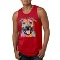 thumbnail image 1 of Dean Russo Best Dog Dog Lover Mens Graphic Tank Top, Red, Medium, 1 of 6
