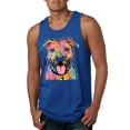 thumbnail image 1 of Dean Russo Best Dog Dog Lover Mens Graphic Tank Top, Royal, XX-Large, 1 of 6