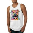 thumbnail image 1 of Dean Russo Best Dog Dog Lover Mens Graphic Tank Top, White, X-Large, 1 of 6