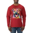 thumbnail image 1 of Dean Russo Best Dog Dog Lover Mens Long Sleeve Shirt, Red, Medium, 1 of 6