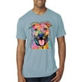 thumbnail image 1 of Dean Russo Best Dog Dog Lover Mens Premium Tri Blend T-Shirt, Denim, Large, 1 of 6