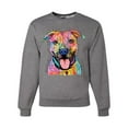 thumbnail image 1 of Dean Russo Best Dog Dog Lover Unisex Crewneck Graphic Sweatshirt, Heather Grey, XX-Large, 1 of 6