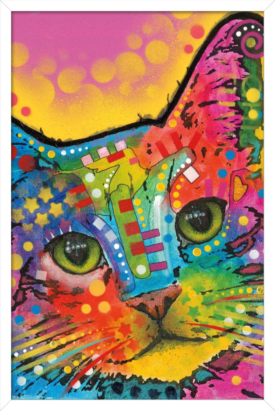 Dean Russo - Cat Wall Poster, 14.725" x 22.375", Framed
