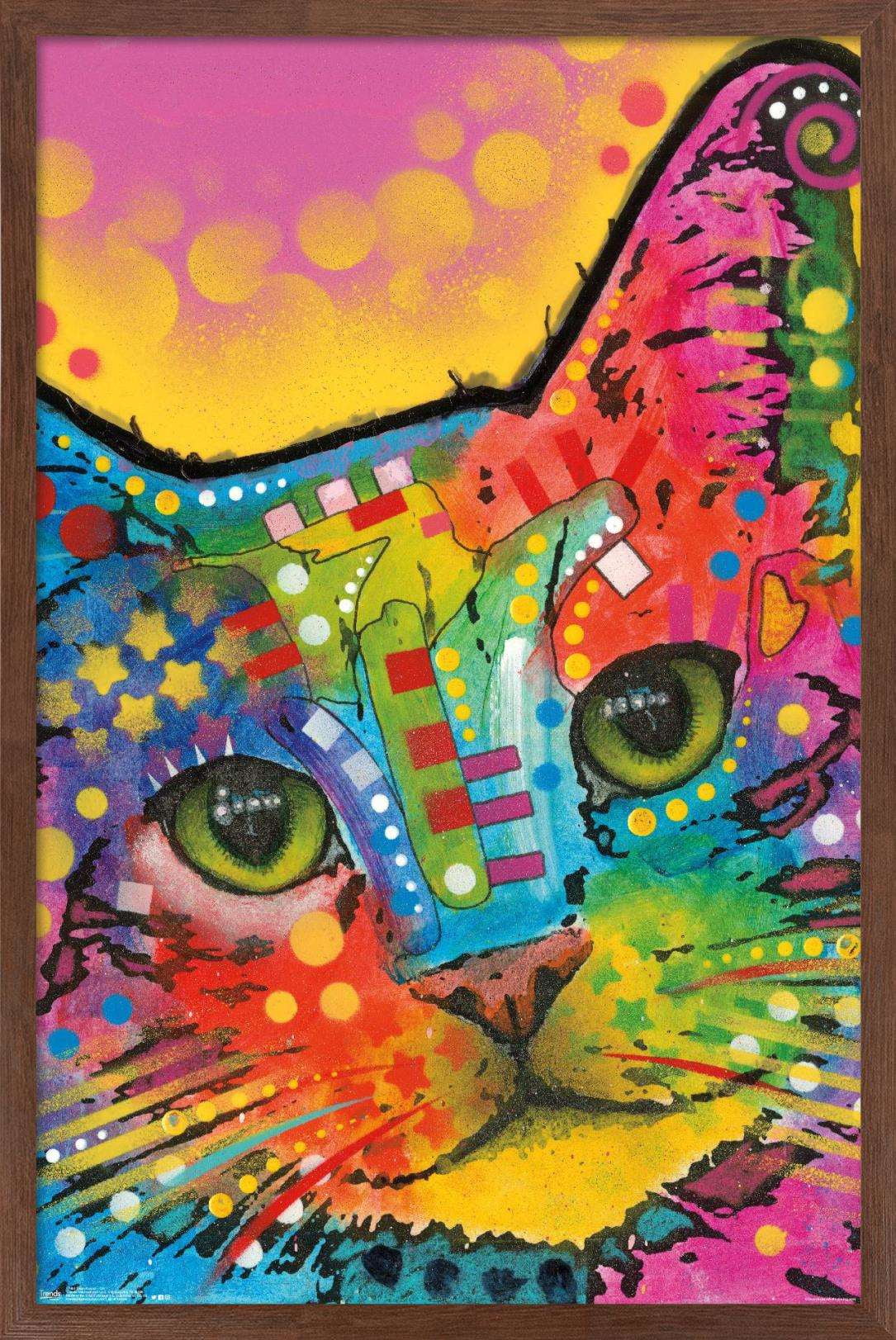 Dean Russo - Cat Wall Poster, 14.725" x 22.375", Framed