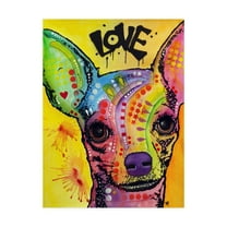 Dean Russo 'Chihuahua Drip Love' Canvas Art