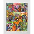 thumbnail image 1 of Dean Russo Collection 11x14 White Modern Wood Framed Museum Art Print Titled - Nine Up of Dogs, 1 of 4