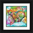 thumbnail image 1 of Dean Russo Collection 12x12 Black Ornate Wood Framed with Double Matting Museum Art Print Titled - Polar Bear 1, 1 of 4