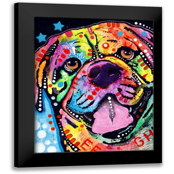 Dean Russo Collection 12x14 Black Modern Framed Museum Art Print Titled - Bosco