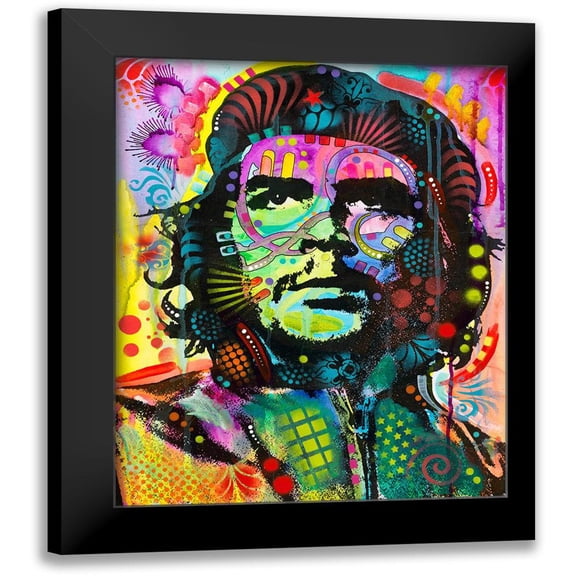 Dean Russo Collection 12x14 Black Modern Framed Museum Art Print Titled - Che Guevara