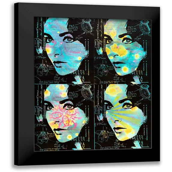 Dean Russo Collection 12x14 Black Modern Framed Museum Art Print Titled - Elizabeths Ring