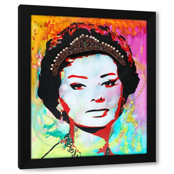 Dean Russo Collection 12x14 Black Modern Wood Framed Wall Art Titled - Glamorous