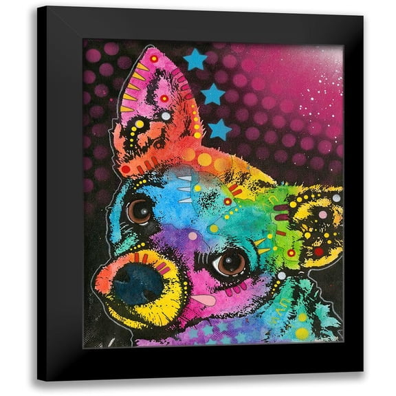 Dean Russo Collection 12x14 Black Modern Framed Museum Art Print Titled - Huh?