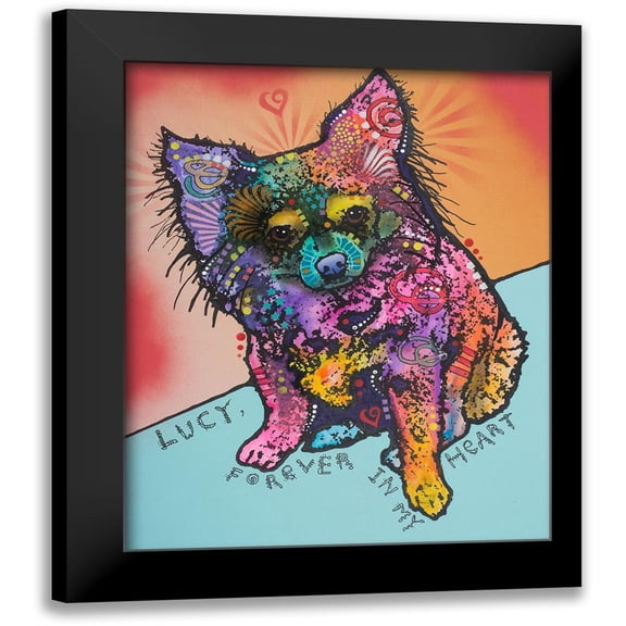 Dean Russo Collection 12x14 Black Modern Framed Museum Art Print Titled - Lucy B