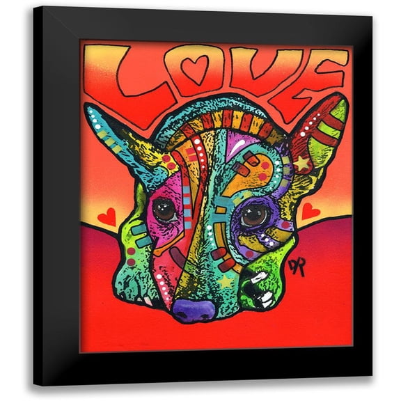 Dean Russo Collection 12x14 Black Modern Framed Museum Art Print Titled - Ralphy