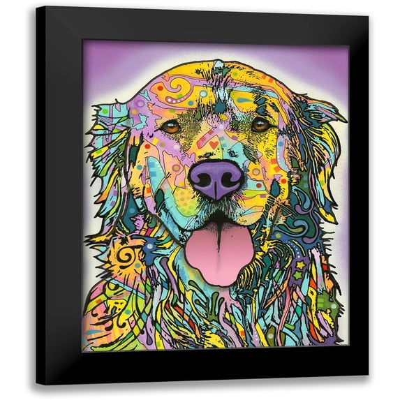 Dean Russo Collection 12x14 Black Modern Framed Museum Art Print Titled - Silence Is Golden