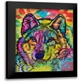 thumbnail image 1 of Dean Russo Collection 12x14 Black Modern Framed Museum Art Print Titled - The Stare of the wolf, 1 of 5
