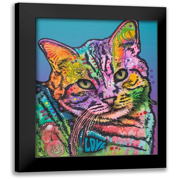 Dean Russo Collection 12x14 Black Modern Framed Museum Art Print Titled - Tigger