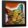 thumbnail image 1 of Dean Russo Collection 12x14 Black Modern Framed Museum Art Print Titled - Tilt Cat Earth Tone, 1 of 5