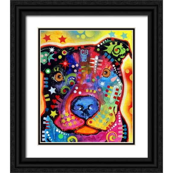 Dean Russo Collection 12x14 Black Ornate Wood Framed with Double Matting Museum Art Print Titled - Dino