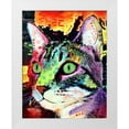 thumbnail image 1 of Dean Russo Collection 12x14 White Modern Wood Framed Museum Art Print Titled - Curiosity Cat, 1 of 4