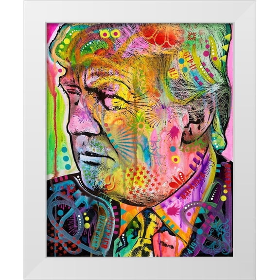 Dean Russo Collection 12x14 White Modern Wood Framed Museum Art Print Titled - Donald