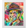 thumbnail image 1 of Dean Russo Collection 12x14 White Modern Wood Framed Museum Art Print Titled - Frank Sinatra IV, 1 of 4