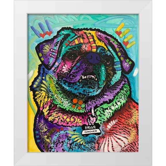 Dean Russo Collection 12x14 White Modern Wood Framed Museum Art Print Titled - Gus