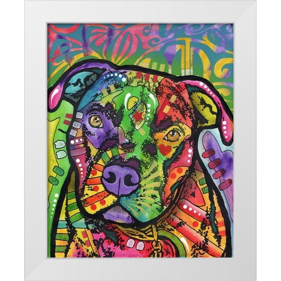 Dean Russo Collection 12x14 White Modern Wood Framed Museum Art Print Titled - Hank
