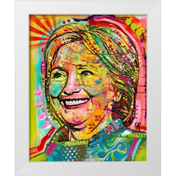 Dean Russo Collection 12x14 White Modern Wood Framed Museum Art Print Titled - Hillary