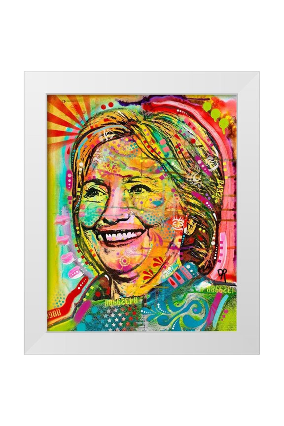 Dean Russo Collection 12x14 White Modern Wood Framed Museum Art Print Titled - Hillary