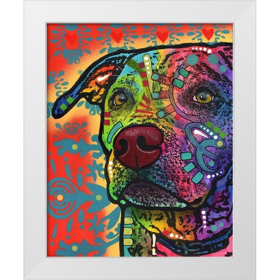 Dean Russo Collection 12x14 White Modern Wood Framed Museum Art Print Titled - Huckleberry