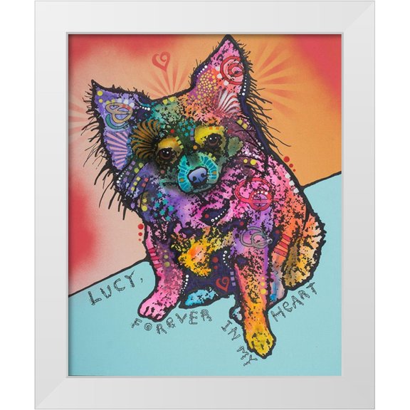 Dean Russo Collection 12x14 White Modern Wood Framed Museum Art Print Titled - Lucy B