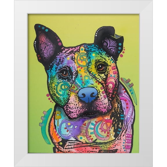Dean Russo Collection 12x14 White Modern Wood Framed Museum Art Print Titled - Lucy