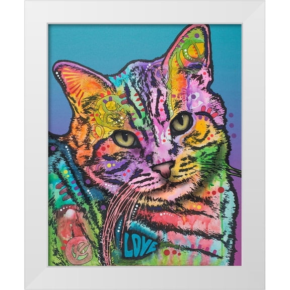 Dean Russo Collection 12x14 White Modern Wood Framed Museum Art Print Titled - Tigger