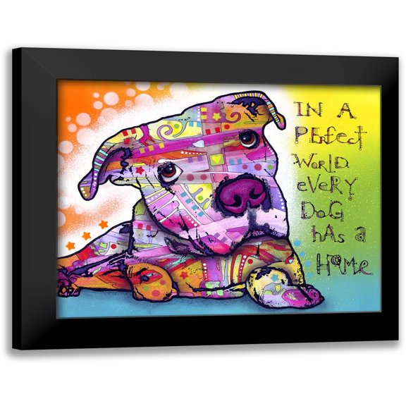 Dean Russo Collection 14x12 Black Modern Framed Museum Art Print Titled - Firu 2