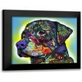 thumbnail image 1 of Dean Russo Collection 14x12 Black Modern Framed Museum Art Print Titled - The Rottweiler, 1 of 5