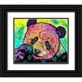 thumbnail image 1 of Dean Russo Collection 14x12 Black Ornate Wood Framed with Double Matting Museum Art Print Titled - Psychedelic Panda, 1 of 4