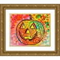thumbnail image 1 of Dean Russo Collection 14x12 Gold Ornate Wood Framed with Double Matting Museum Art Print Titled - Jack O Lantern, 1 of 4