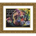 thumbnail image 1 of Dean Russo Collection 14x12 Gold Ornate Wood Framed with Double Matting Museum Art Print Titled - Not Spoiled, 1 of 4