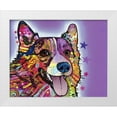 thumbnail image 1 of Dean Russo Collection 14x12 White Modern Wood Framed Museum Art Print Titled - Corgi, 1 of 4