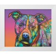 thumbnail image 1 of Dean Russo Collection 14x12 White Modern Wood Framed Museum Art Print Titled - Lulu, 1 of 4