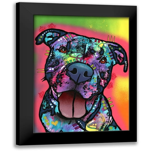 Dean Russo Collection 14x18 Black Modern Framed Museum Art Print Titled - Straight To The Heart