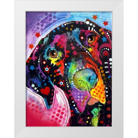 Dean Russo Collection 14x18 White Modern Wood Framed Museum Art Print Titled - Pointer-121809