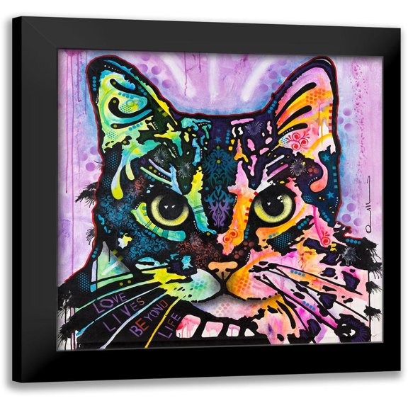 Dean Russo Collection 15x15 Black Modern Framed Museum Art Print Titled - Maya