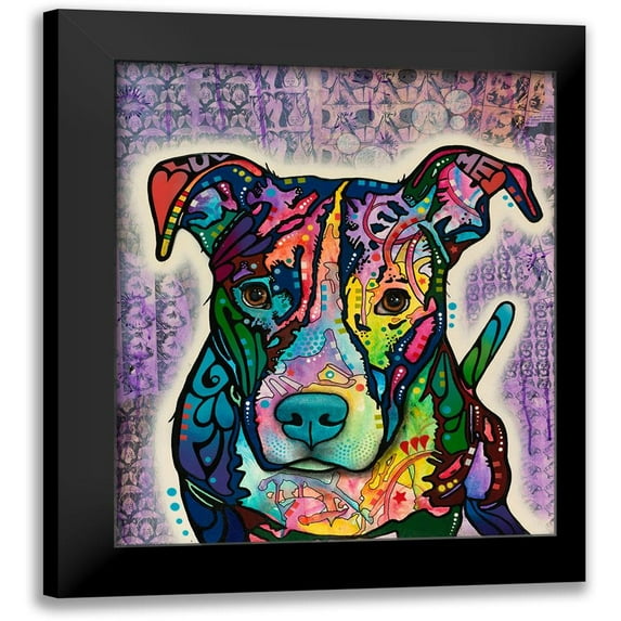 Dean Russo Collection 15x17 Black Modern Framed Museum Art Print Titled - Luv Me